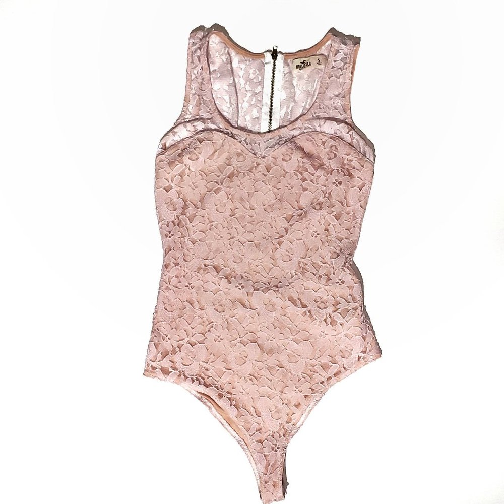 4/$20 Hollister Sleeveless Lace BodySuit S